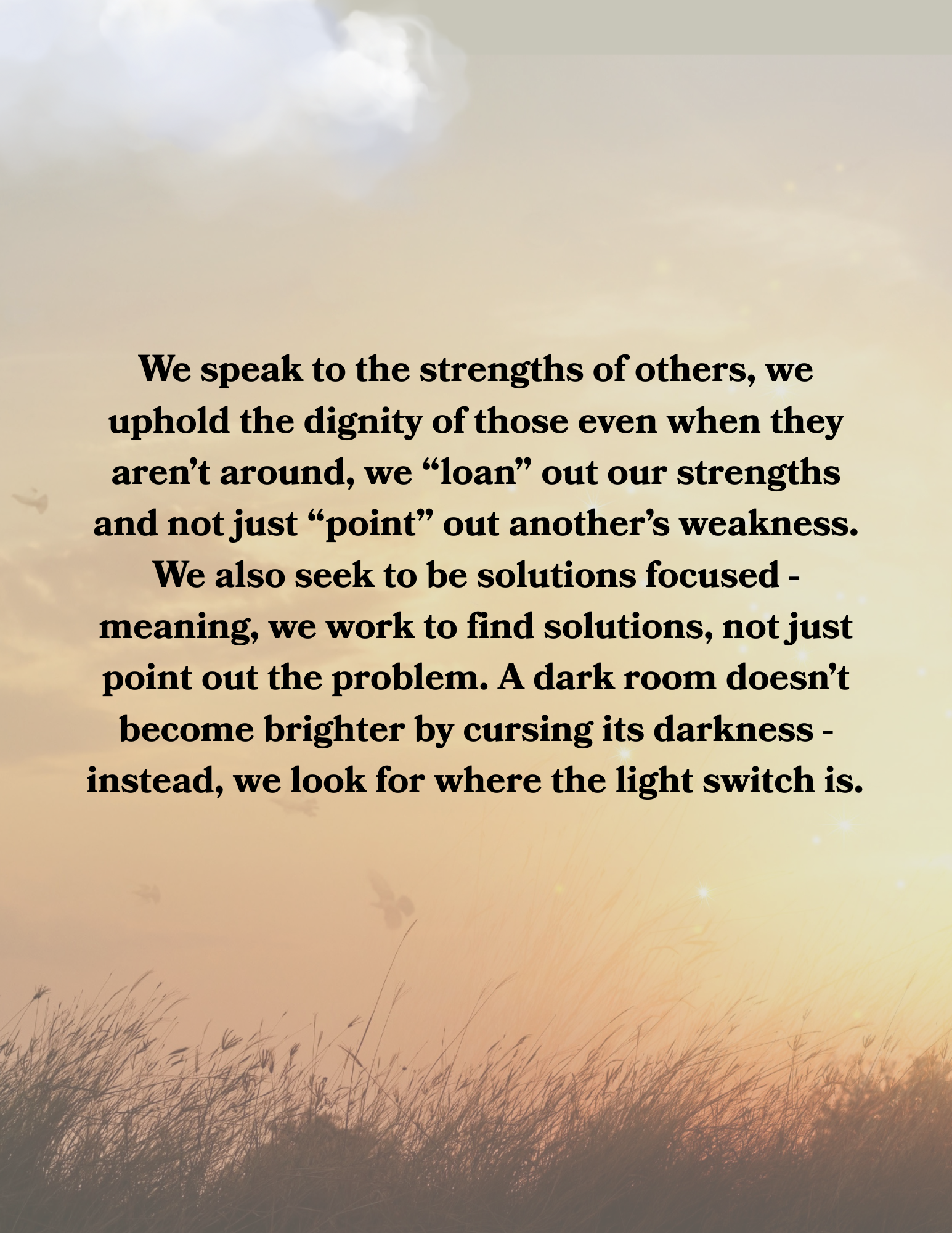 Strengths Based