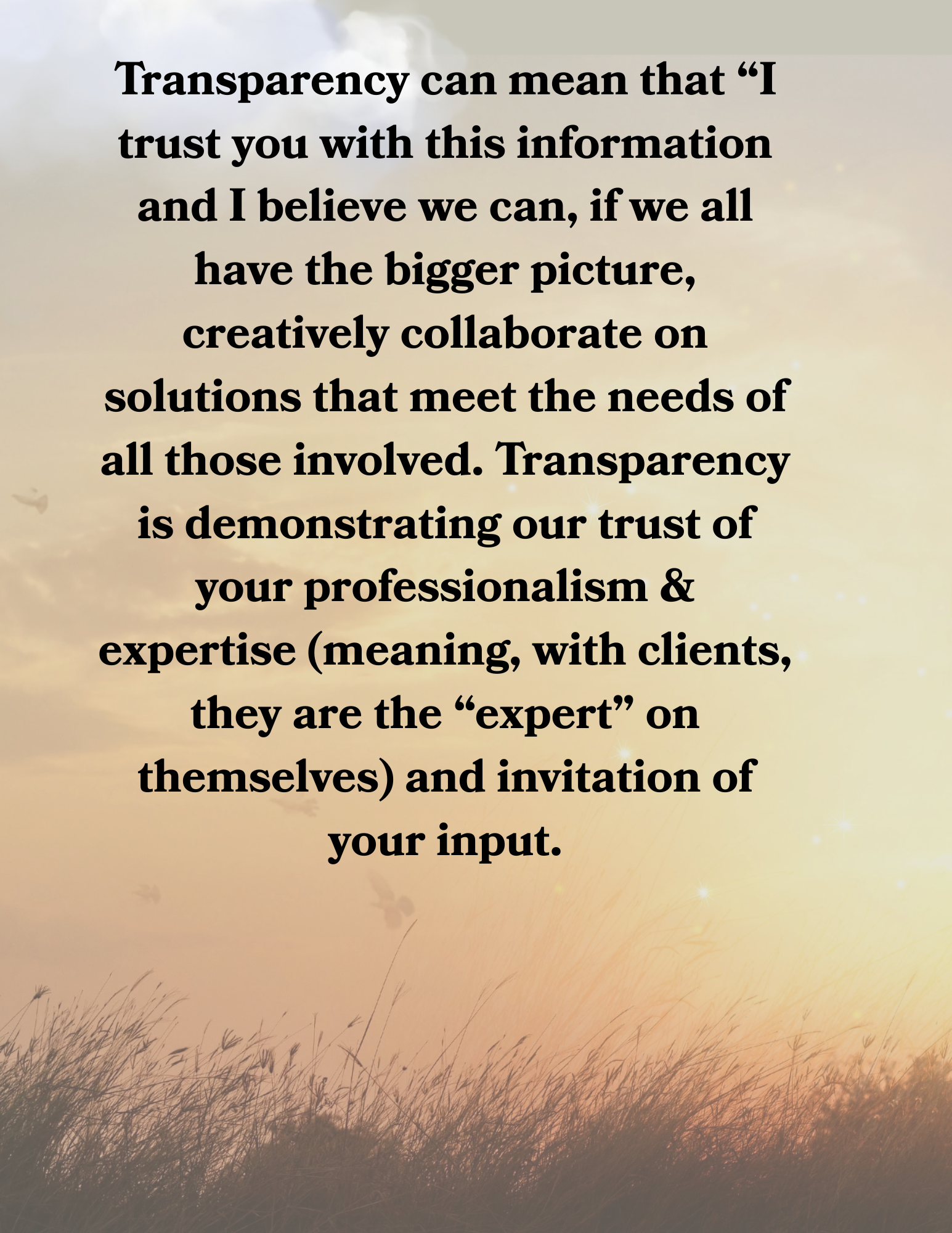 Transparency