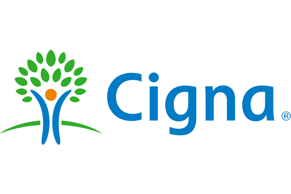 The Cigna logo as part of the network of insurance partners of Real Life Counseling of Vancouver.