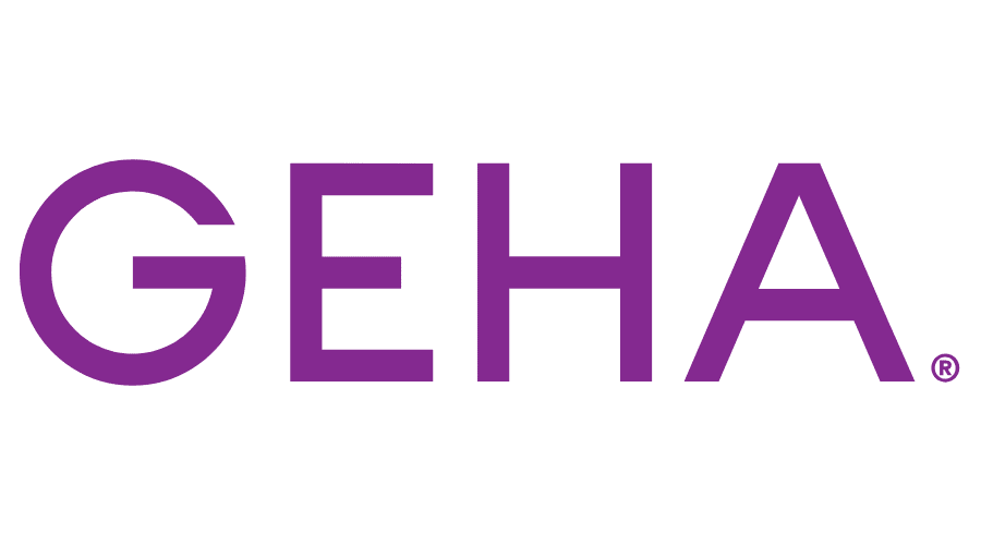 The GEHA logo as part of the network of insurance partners of Real Life Counseling of Vancouver.