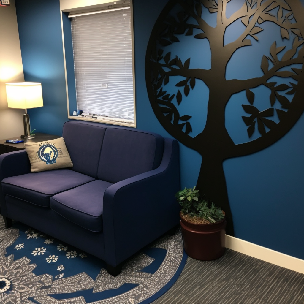 MadM0ds_a_counselors_office_lobby_with_dark_blue_and_tree_of_li_f9321525-034b-4cb5-8d5e-ebec2687c49f